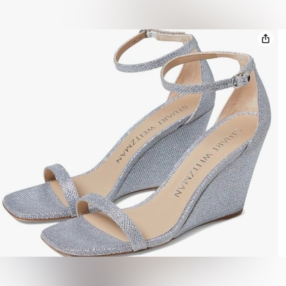 Stuart Weitzman Nudiscurve 85 Sandals 10.5/41 NWOT